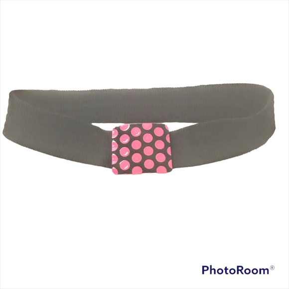 Hot Pink and Black Stretch Belt Liz Claiborne - Picture 9 of 10